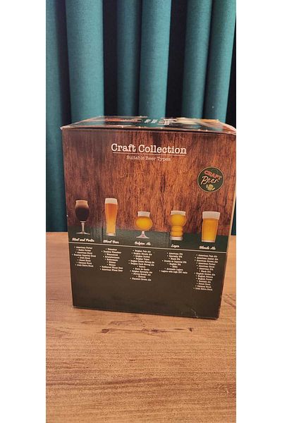 ORTAKÖY CENNETİ Pasabahce 4 Pcs Beer Glass Craft Collection 410 Cc 20 cm Height 7 cm Mouth 440317