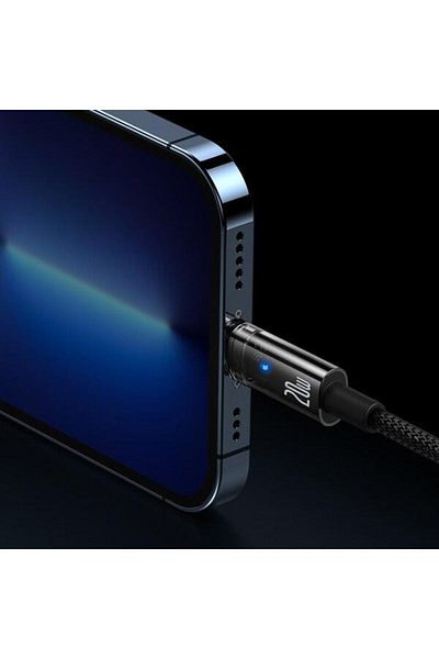 Baseus Data cable Baseus CATS000001, USB-C - Lightning, 20W, 1m, Black