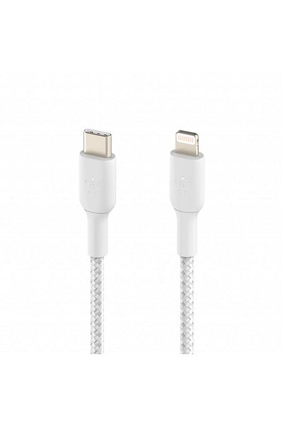 Belkin Cablu de date Belkin BOOST CHARGE, USB-C - Lightning, 1M (Alb)