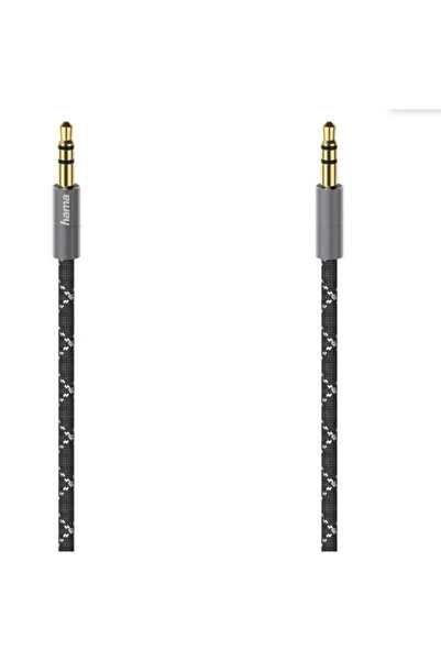 Hama Cablu audio Hama 205129, 3.5 mm, 0.75 m (Negru/Gri)