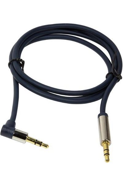 LogiLink Logilink CA11100 3.5mm audio cable, 1m, 90 degree connector (Blue)