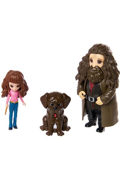 Harry Potter Set 3 figurine Harry Potter Wizarding World Hermione, Hagrid, Fang