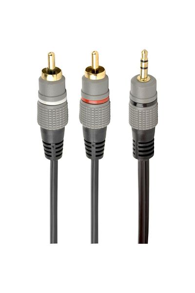 Gembird Cablu audio Gembird stereo 3.5 mm jack la 2 x RC), 1.5m, conectori auriti, CCA-352-1.5M