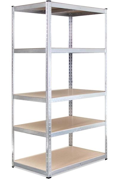 G-Rack Metal Storage Shelf, 180 X 90x 45 Cm, 5 Shelves, 175kg/shelf, Steel Frame Material
