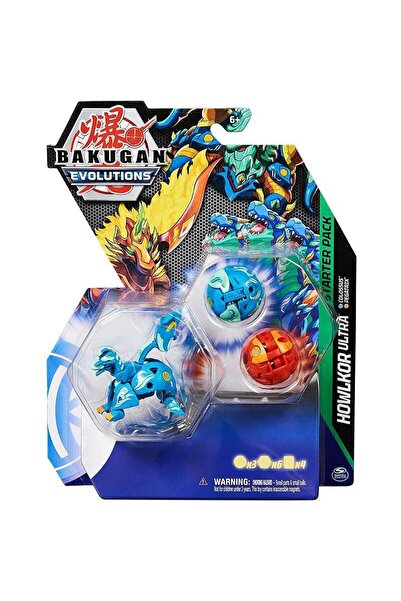 BAKUGAN Figurina Bakugan Evolutions, Starter Pack 6 piese, Howlkor Ultra S4