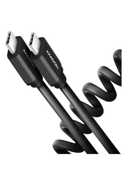 Axagon Cablu de date Axagon Twister, USB-C la USB-C, 0.6m, 3A (Negru)