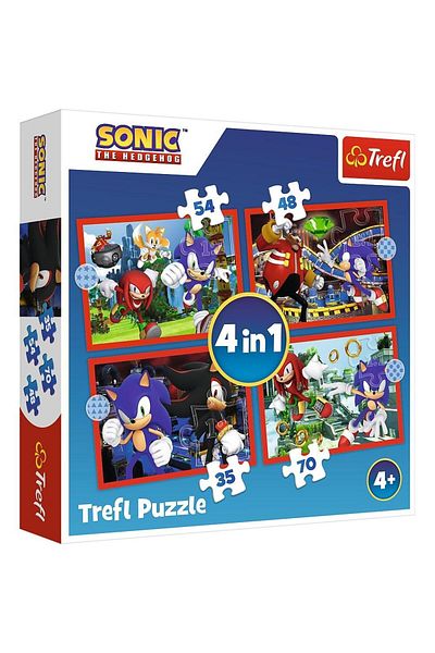 Trefl Trefl 4 in 1 Puzzle Sonic Adventures