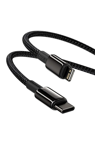 Baseus Καλώδιο δεδομένων, Baseus, USB-C σε Lightning, 20 W, 5 A, PD, 2 m, Μαύρο