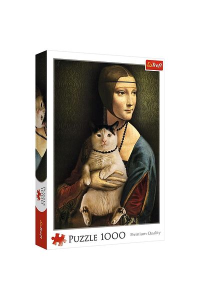 TEFAL Puzzle Trefl - Doamna cu pisica, 1000 piese