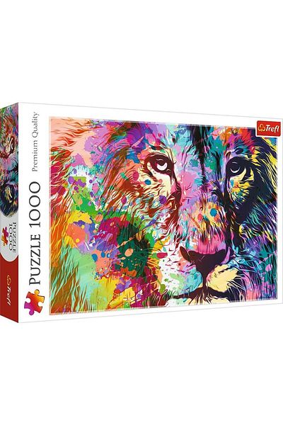 Trefl Puzzle Trefl Colorful Lion, 1000 Piese