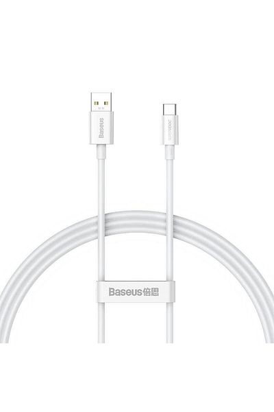 Baseus Cablu de date Baseus Superior 65W PD CAYS000902, USB-C USB-C, 1m (Alb)