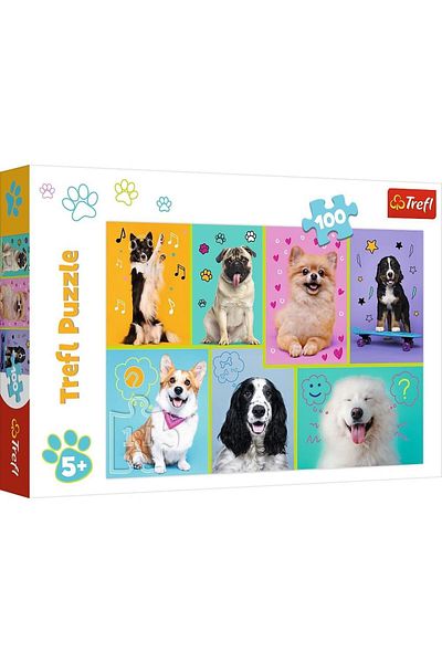 Trefl Trefl Puzzle In the world of puppies, 100 pieces
