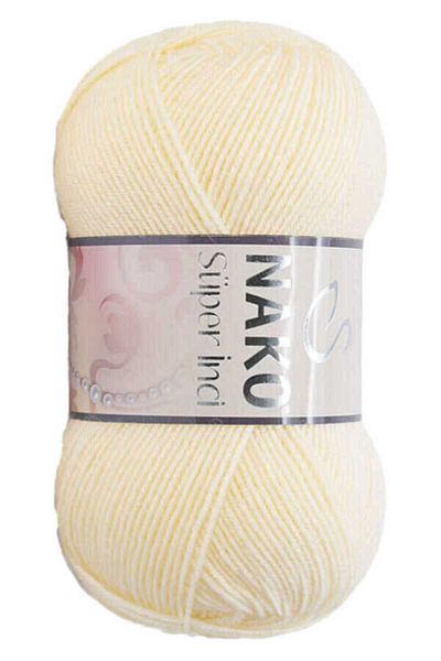 NAKO Super Pearl Πλεκτό Σχοινί 256 Κρέμα