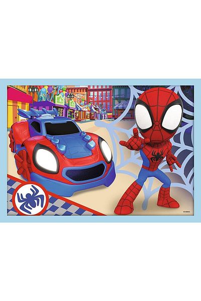 Trefl Puzzle Trefl 4 in 1 Spidey and his Amazing Friends, Team Spidey, 12/15/20/24 pieces