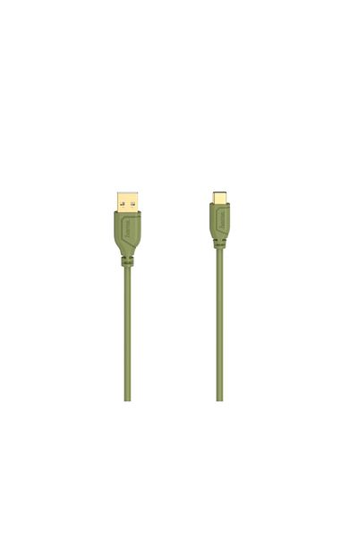 Hama Cablu Hama 200637 USB-A 2.0 - USB-C, 0.75 m (Verde)