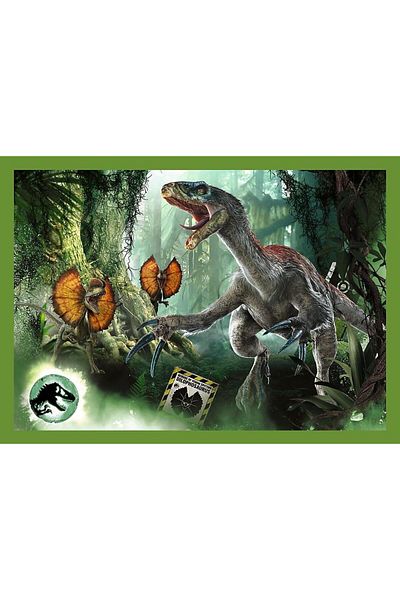 Trefl Trefl 4 in1 Puzzle, Jurassic World, In the world of dinosaurs, 35/48/54/70 pieces