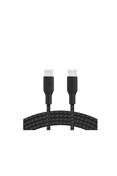 Belkin Cablu de incarcare Belkin Braided USB-C/USB-C, 100W, 2m (Negru)
