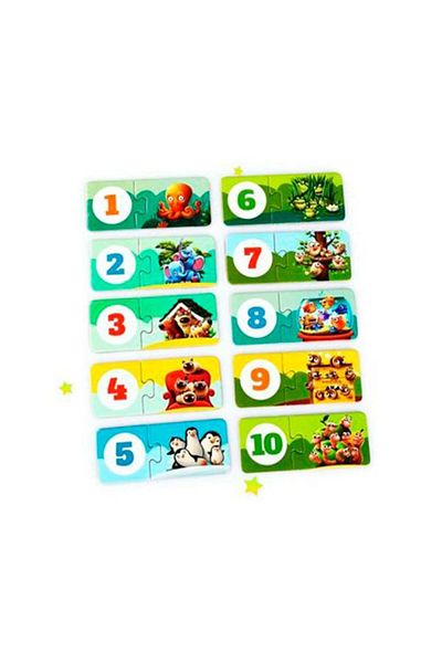 CUBIKA Cubika Puzzle - Let's Count Our Friends, 20 pieces