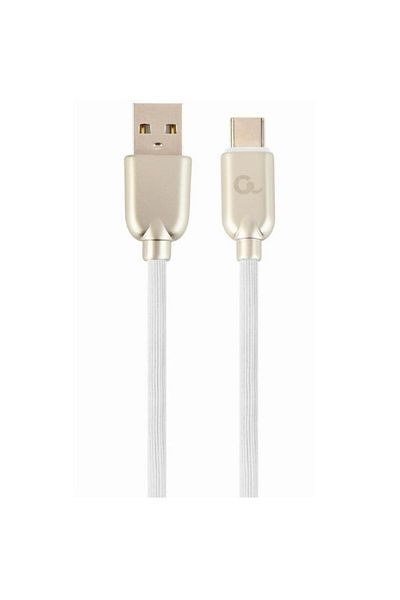 Gembird Gembird power and data cable, USB 2.0 (T) to USB 2.0 Type-C (T), 2m, White, CC-USB2R-AMCM-2M-W