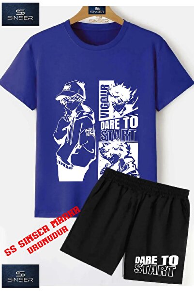 SS SİNSER Παιδικό μπλουζάκι με στάμπα "WHITE DARE TO START" με λαιμόκοψη ποδη...