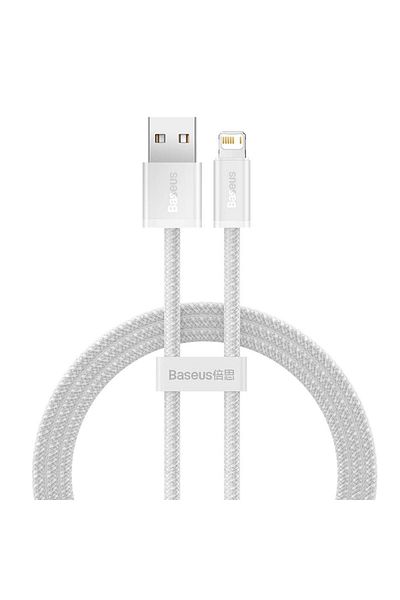 Baseus Cablu de alimentare și date Baseus Dynamic Series CALD000402, Încărcare rapidă, 2.4A, 1m, Alb