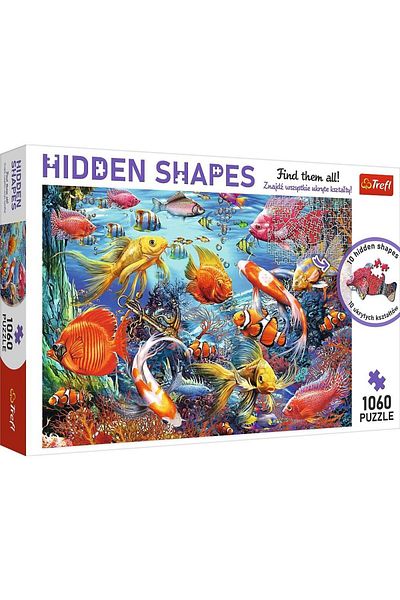 Trefl Puzzle Trefl - Forme Ascunse, Viata Subacvatica, 1000 piese