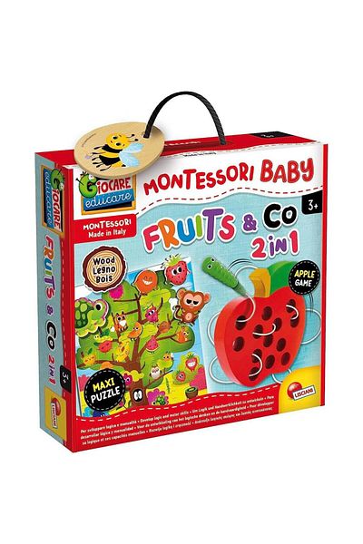 Lisciani Montessori Game 2 in 1 Fruits LISCIANI