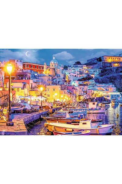 Trefl Trefl Puzzle - Pig Island at Night, 1000 pieces
