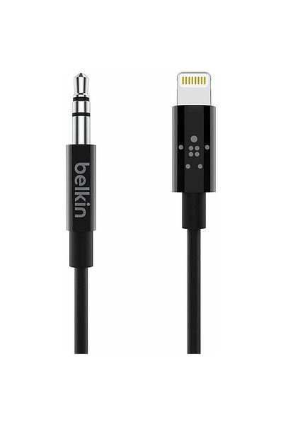 Belkin Belkin auxiliary cable, Lightning to Jack 3.5 mm, 80 cm, black