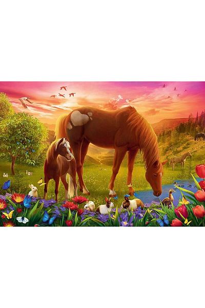 Trefl Trefl Puzzle - Sunset Horses, 500 pieces