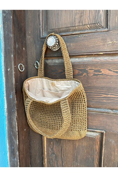 Disa Motif Knitted Bag, Handmade