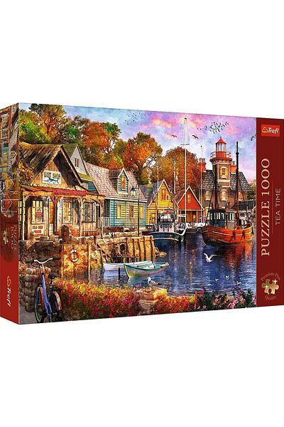 Trefl Trefl Premium Plus Puzzle - Tea Time, The Wonderful Harbor, 1000 pieces