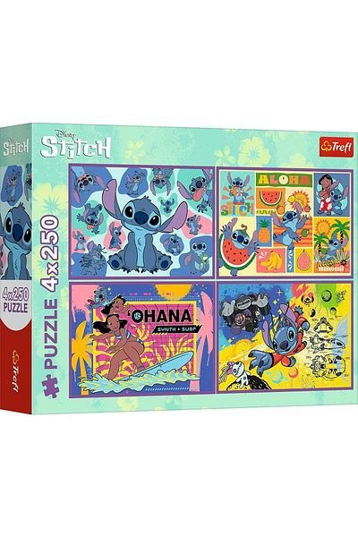 Trefl Trefl Puzzle 4 x 250 Pieces - The Amazing Stitch