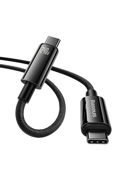 Baseus Data cable Baseus Tungsten Gold, USB Type-C, 240W, 2m (Black)