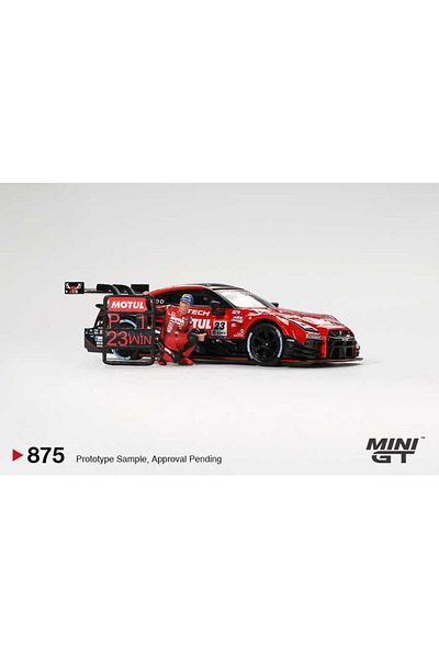 mini gt 1/64 875 Nissan Gt-R Nismo # 23 "Motul Autech Gt-R 2021" Super Gt Series Suzuka Winner W/ Mat