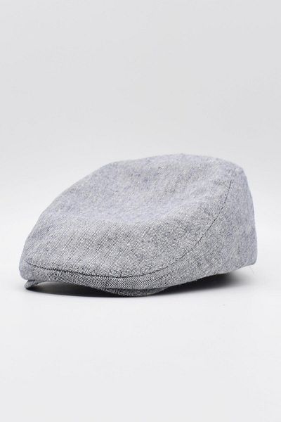 Külah Men's London Cap 100% Cotton Gatsby Ivy Cap Hat Black