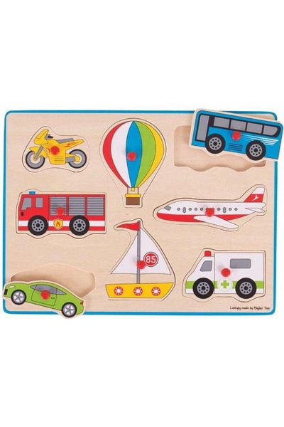 BigJigs BigJigs Vehicles BJ260 Wooden Puzzle