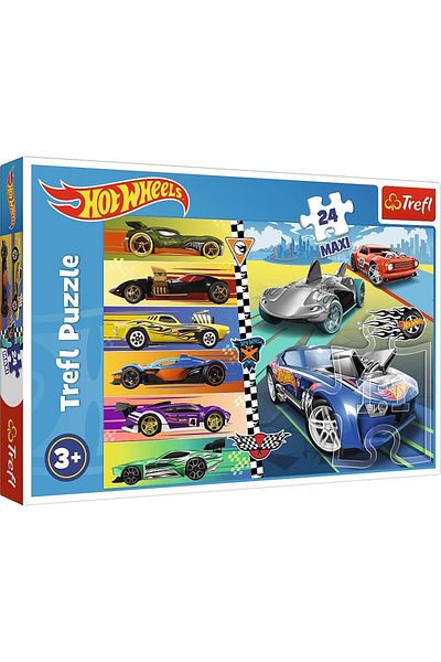 Trefl Trefl Maxi Hot Wheels Puzzle, Special Cars, 24 pieces