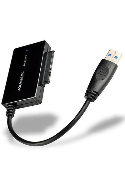 Axagon Adaptor Axagon ADSA-FP2A, USB 3.2 Gen 1, SATA 3.0, pentru HDD 2.5 inch, USB-A, Negru