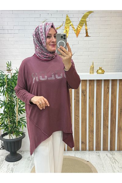 Meryemce Butik Asymmetrical Modal Tunic