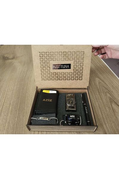 mrchediyesepeti Gift Male Charisma **Wallet**Lighter**Steel Imprint**Vosvos Keychain**Pen**