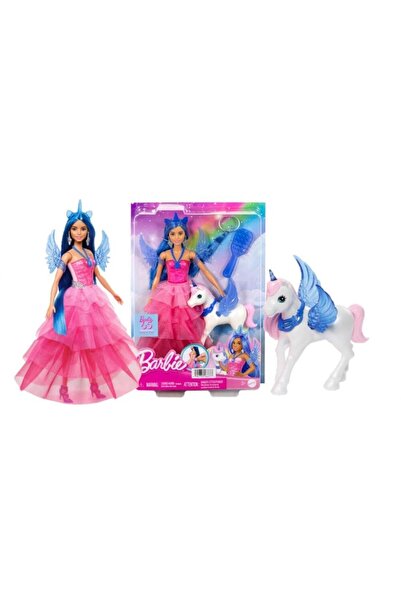 Barbie Κούκλα Mattel Μονόκερος με Φτερά, Ροζ Ντεγκραντέ Φόρεμα, Σετ Αξεσουάρ,...