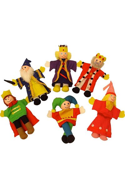 BigJigs BigJigs BJ706 thimble dolls, Sleeping Beauty and King Arthur
