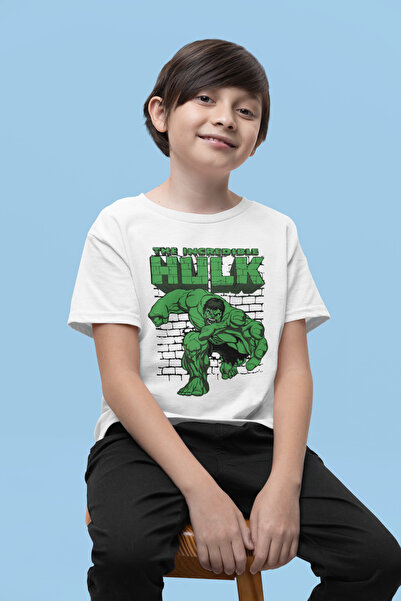 SEVBANO Παιδικό μπλουζάκι με γραμμένο Unisex Movie Hero The Incredible Hulk (...