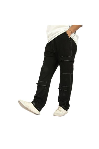 ALANAQA Unisex Oversized Multi-Pocket Joggers