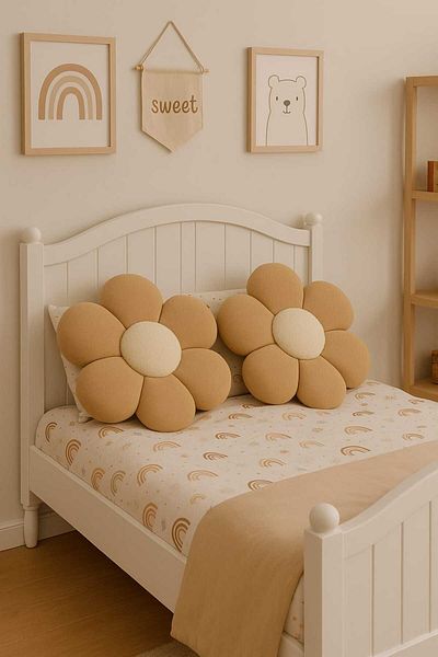 No Name Atelier Daisy Pillow 40 X 40 cm Ideal Design for Children's Rooms