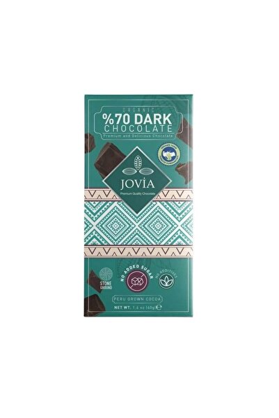 Jovia Organik Şekersiz %70 Bitter Çikolata 40gr