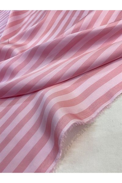 Yiğit Kumaş Striped Thin Satin Fabric