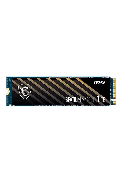 MSI SSD Extern MSI SPATIUM M450, 1TB, M.2 2280, PCIe Gen4 x4, 3D NAND