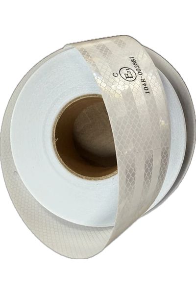 HTM Yapı Quality Reflective Tape White 5 Meters 5 cm Documented Reflective Reflective Highlighter Strip Tape Warning Tape